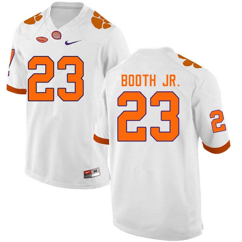 Men's Clemson Tigers Andrew Booth Jr. #23 Colloge White NCAA Game Football Jersey For Sale EVI75N6Q