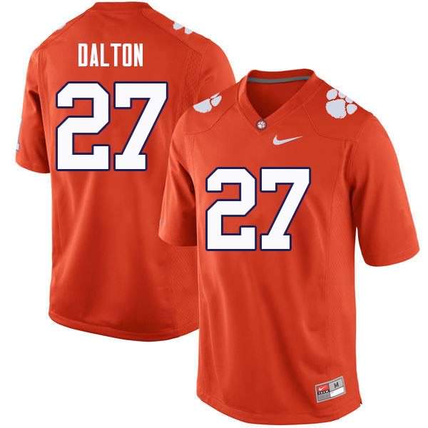 Men's Clemson Tigers Alex Dalton #27 Colloge Orange NCAA Game Football Jersey Increasing JQA73N0U