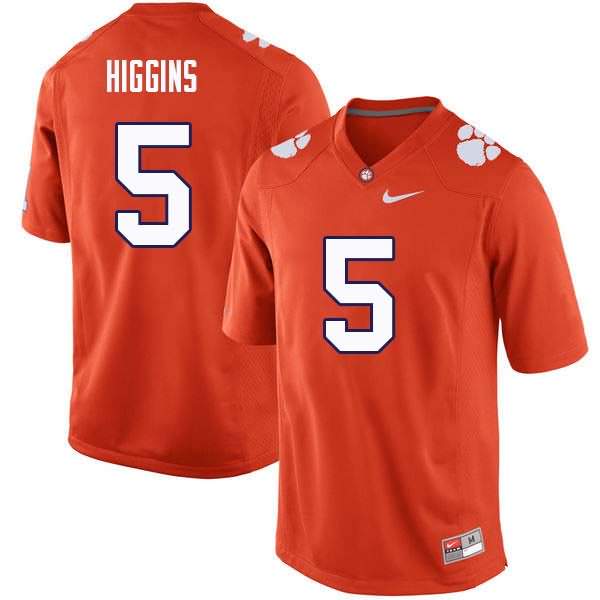 Men's Clemson Tigers Tee Higgins #5 Colloge Orange NCAA Game Football Jersey Top Deals LOI87N7A