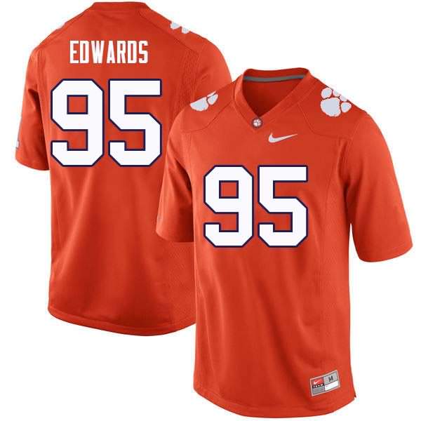 Men's Clemson Tigers James Edwards #95 Colloge Orange NCAA Elite Football Jersey Fashion SQG84N8H