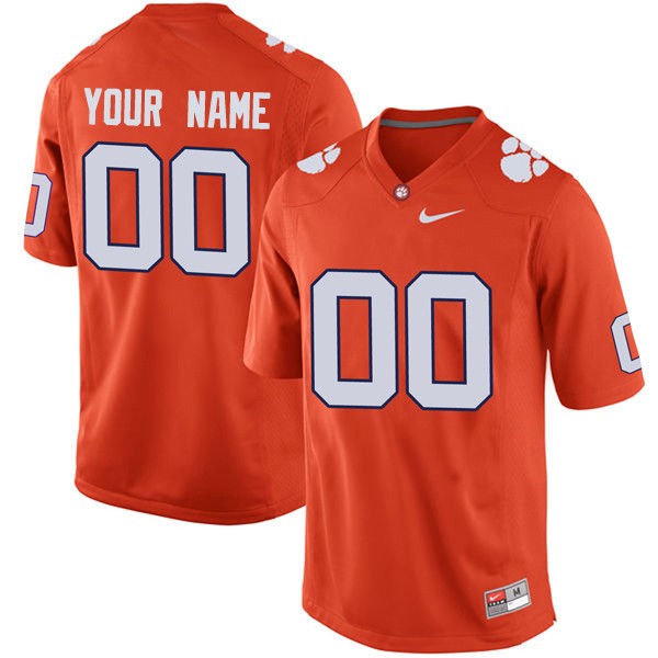 Men's Clemson Tigers Customized #00 Colloge Orange NCAA Elite Football Jersey Cheap JVP53N1W