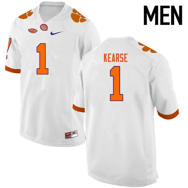 Men's Clemson Tigers Jayron Kearse #1 Colloge White NCAA Game Football Jersey Colors GAT72N1L