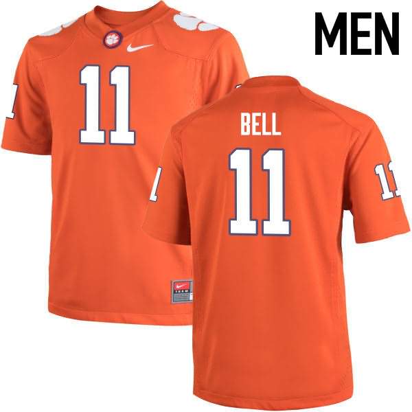 Men's Clemson Tigers Shadell Bell #11 Colloge Orange NCAA Game Football Jersey March QSW73N1V