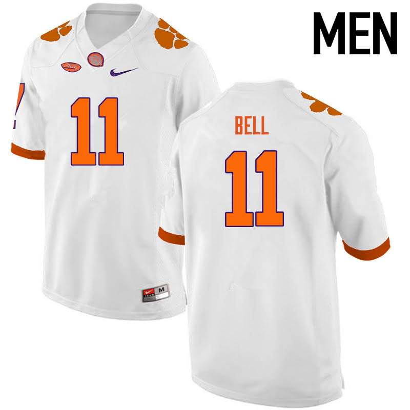 Men's Clemson Tigers Shadell Bell #11 Colloge White NCAA Game Football Jersey Anti-slip ACQ70N4F