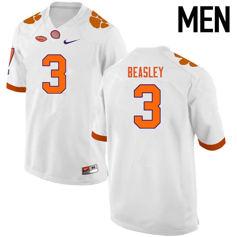 Men's Clemson Tigers Vic Beasley #3 Colloge White NCAA Game Football Jersey Breathable RGG03N6V