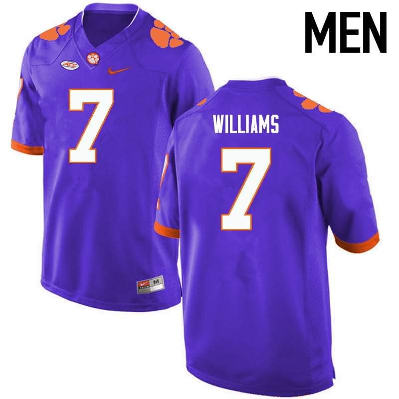 Men's Clemson Tigers Mike Williams #7 Colloge Purple NCAA Elite Football Jersey Wholesale BFK55N3F