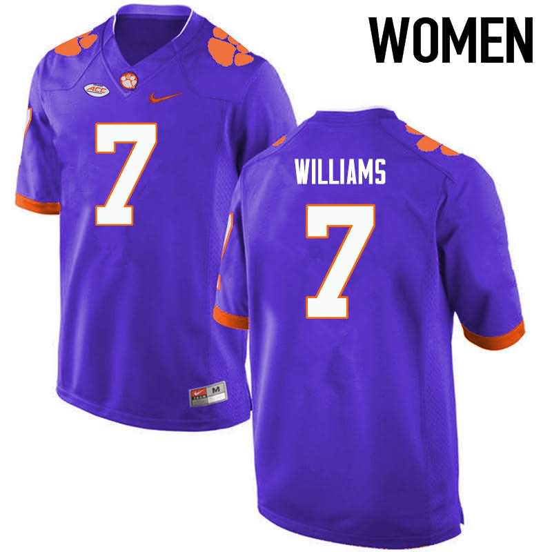 Women's Clemson Tigers Mike Williams #7 Colloge Purple NCAA Elite Football Jersey Original IKZ63N7D