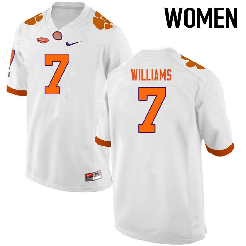 Women's Clemson Tigers Mike Williams #7 Colloge White NCAA Game Football Jersey Best PLT58N7J
